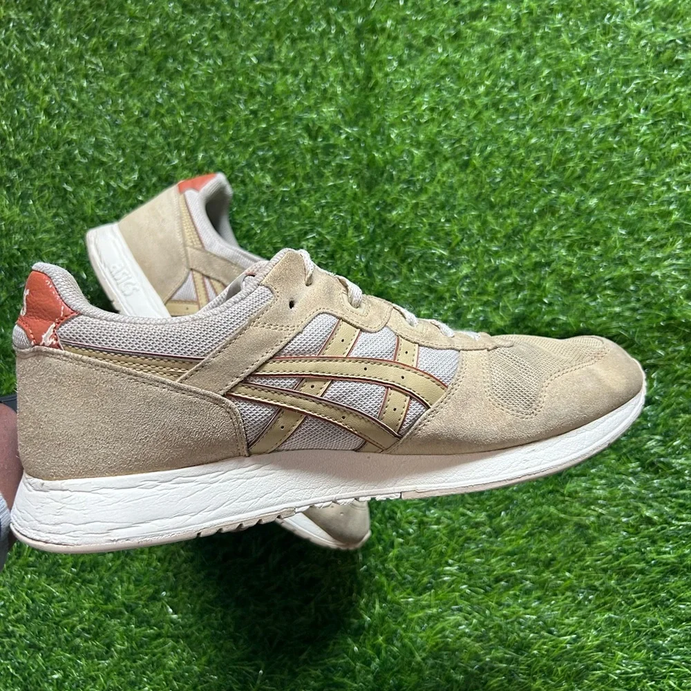 ASICS Lyte Classic Sand Cream Men's Size 13 Suede Mesh Sneakers 1203A611-200